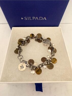 Silpada Earthly Accents Sterling Silver Cha Cha Bracelet